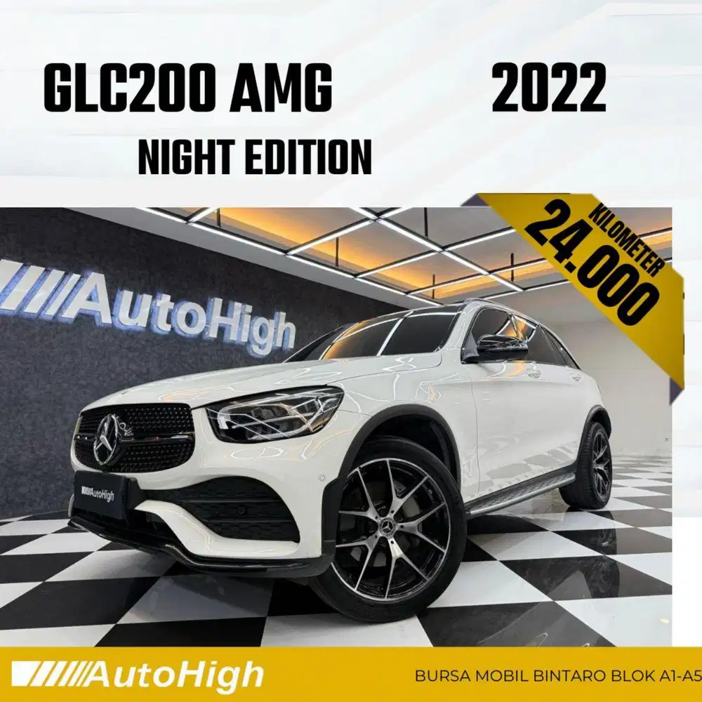 DP10% [Km24.000] GLC200 AMG 2022 White / GLC 200 2021 #AUTOHIGH