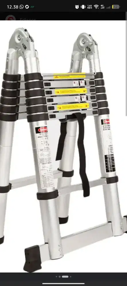 Jual cepat folding ladder 1.7+1.7