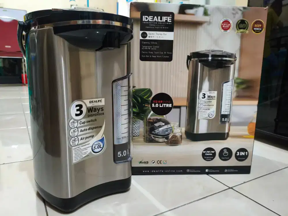 Termos Listrik / Electric Thermo Pot Idealife 5 Liter IL-111A -Mulus