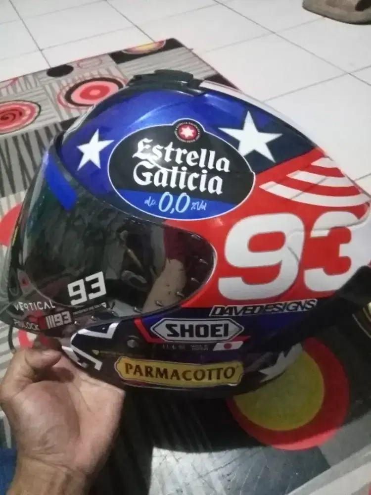 Jual helm halface js armor marquez captain America msh bagus bngt