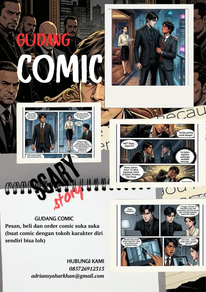 Jual buku, cetak dan digital novel, komik dll