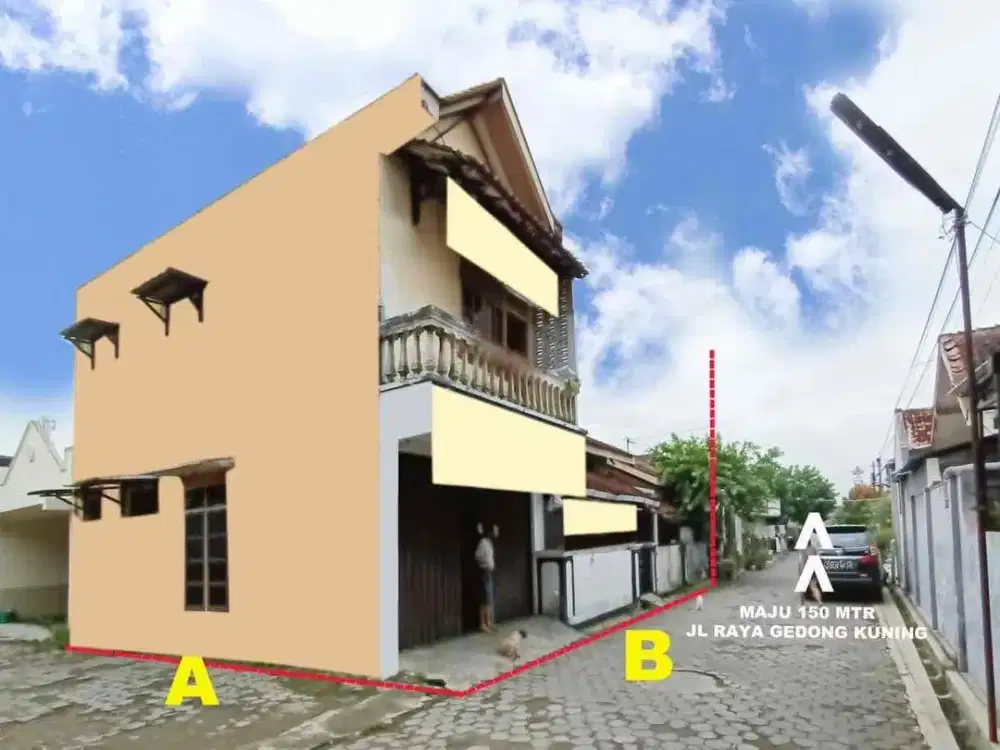 Dijual Tanah Bonus Rumah di Komplex Polri Gowok Ambarukmo