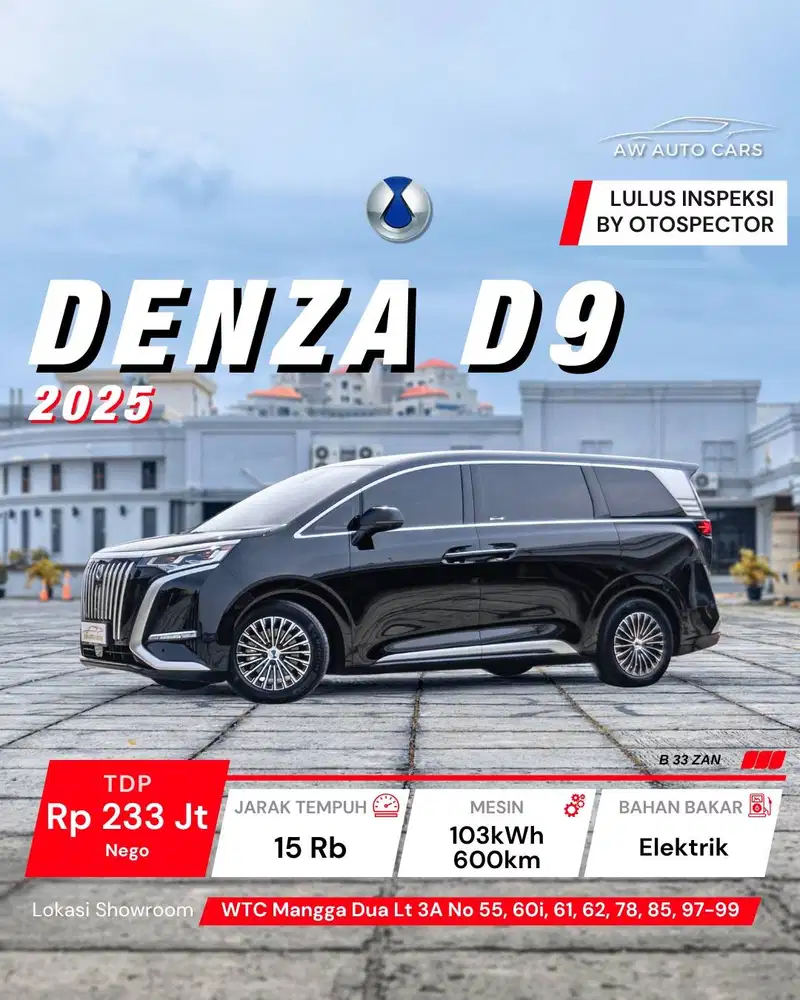 Denza D9 2025 EV Electric Car 2024 Long Range sudah ppf
