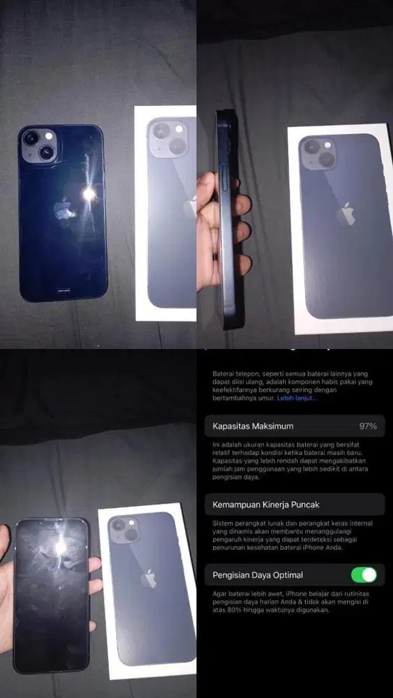 IP 13 Blue 128GB iBox | BH 97% | Garansi On | Mulus No Minus