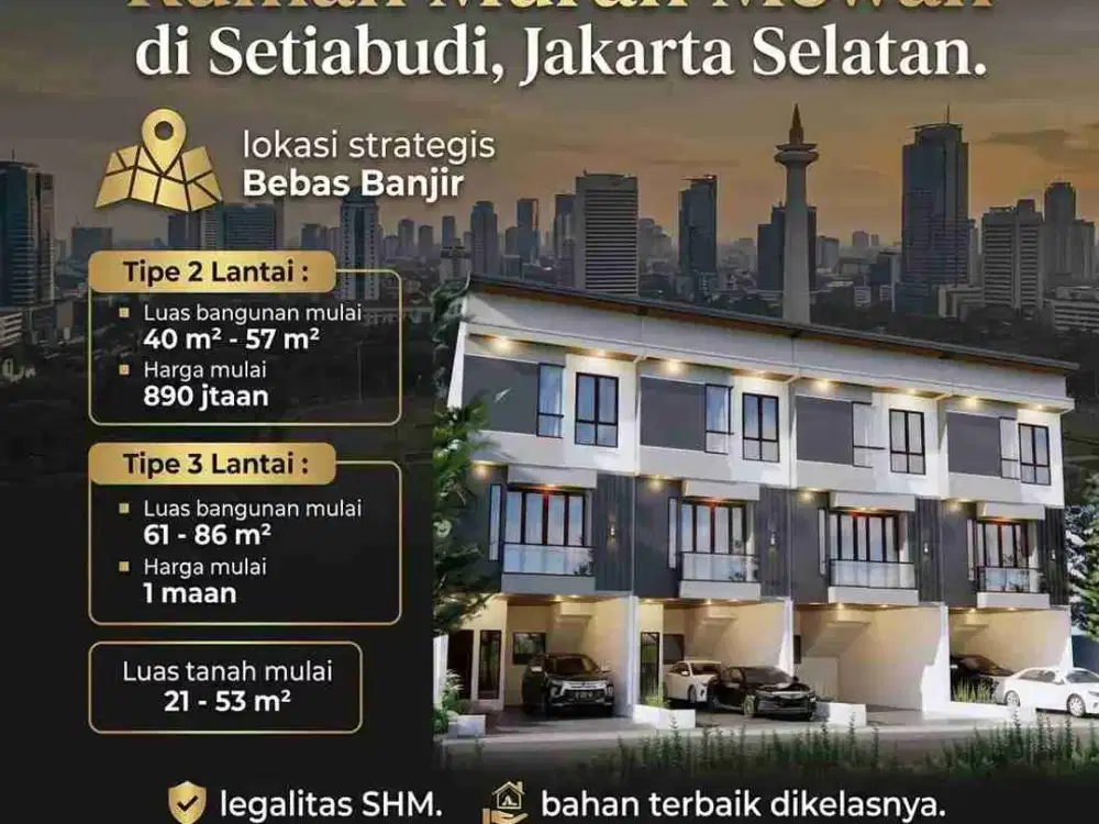 Rumah Baru Di Pasar Manggis, Setiabudi, Jakarta Selatan