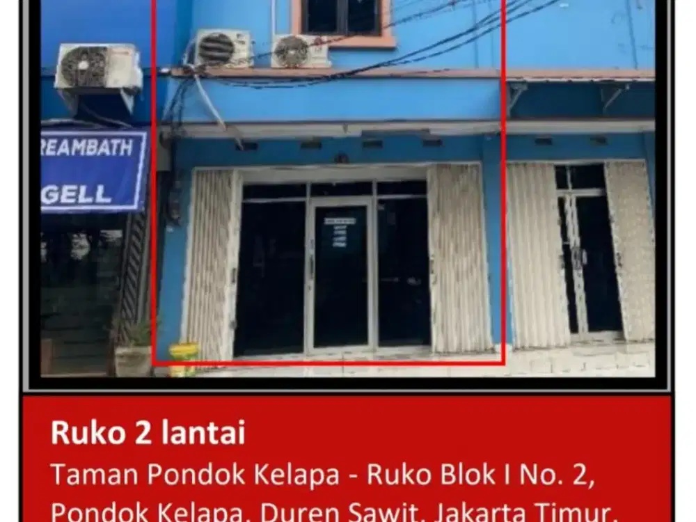 Di Jual Ruko 2 Lantai Ditaman Pondok Kelapa , Pondok Kelapa, Duren Sawit, Jakarta Timur