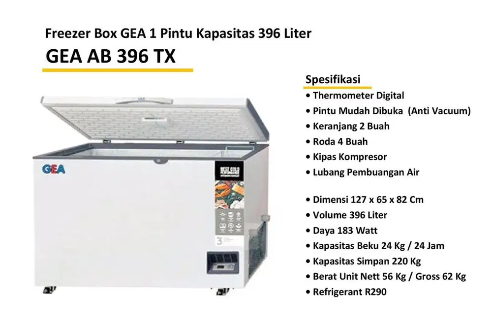 Freezer GEA AB 396 TX