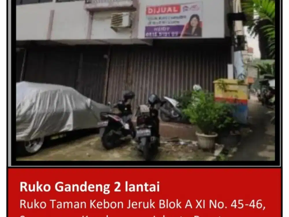 Di Jual Ruko Gandeng di Ruko Taman Kebon Jeruk , Srengseng, Kembangan, Jakarta Barat
