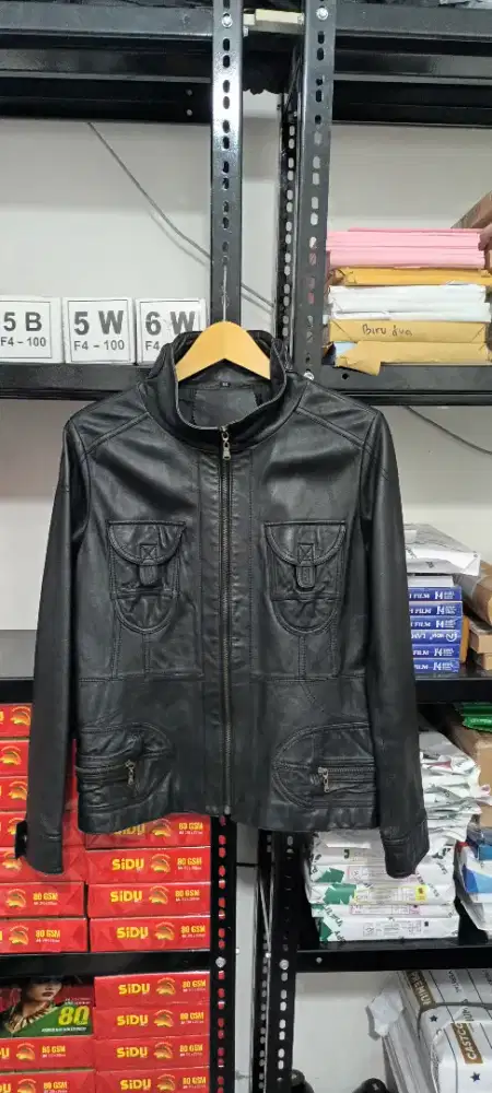 Jaket kulit domba asli