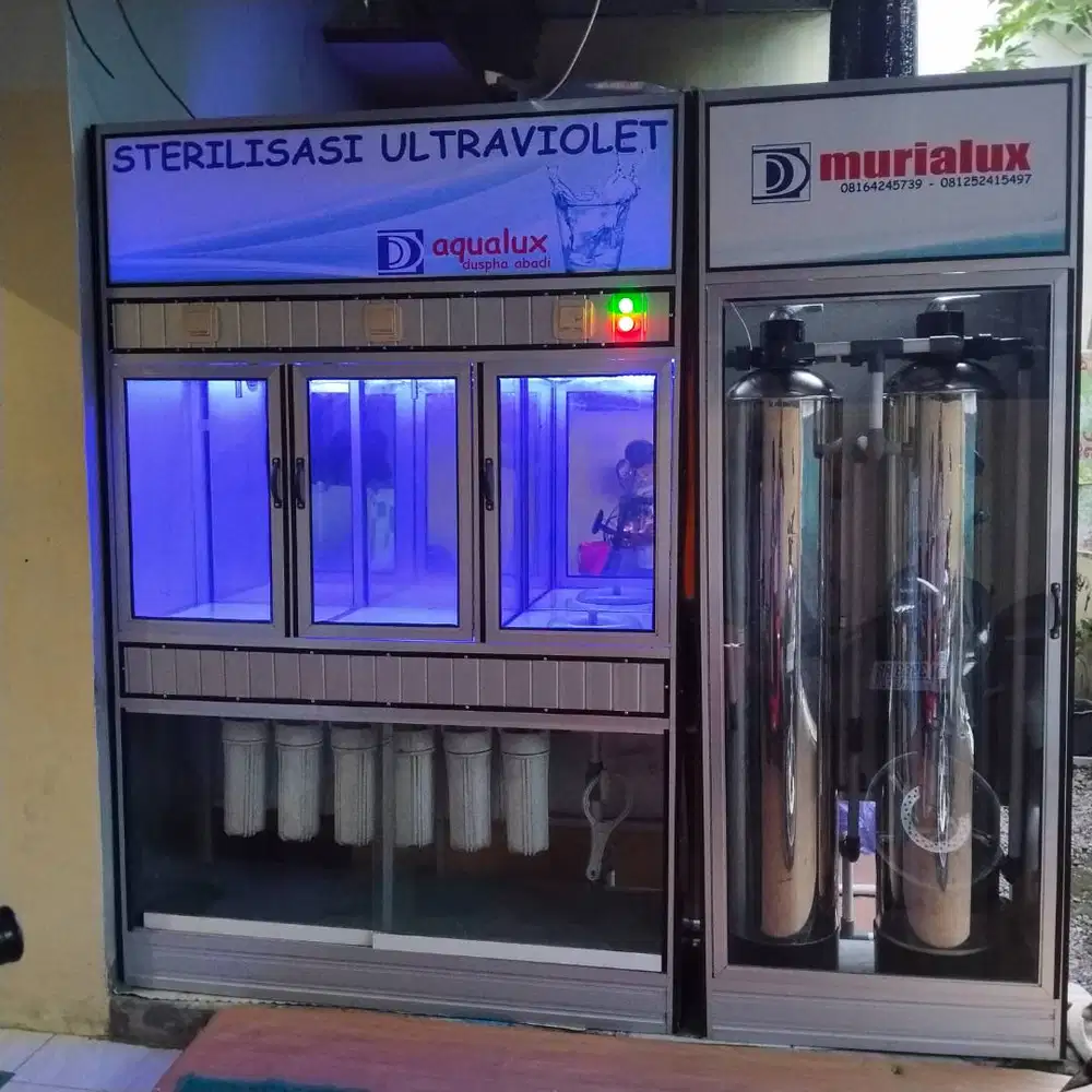 Depo air isi ulang merk aqualuk