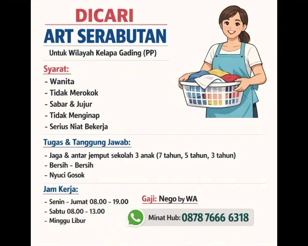 Dicari ART Serabutan