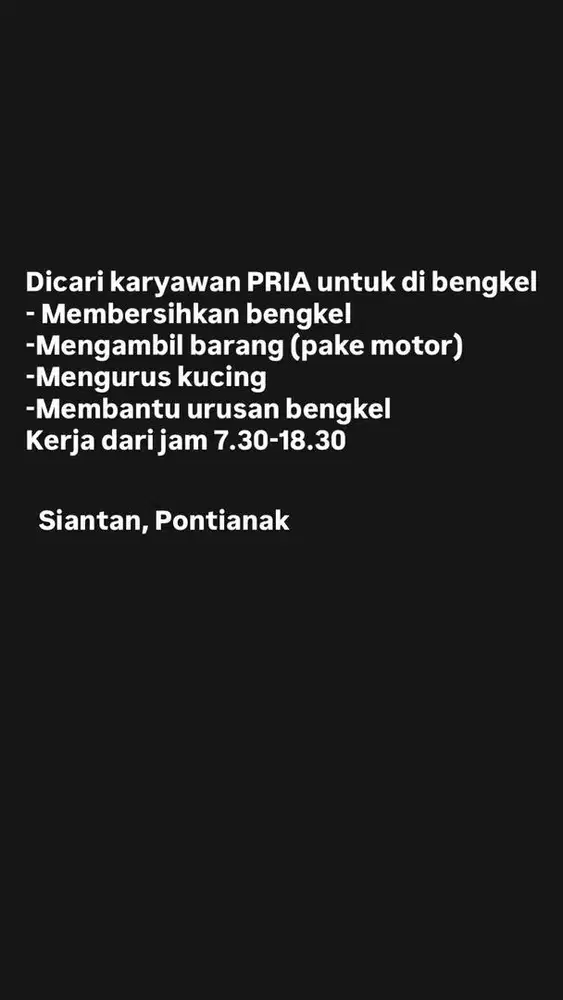 Kerja santai dan nyaman