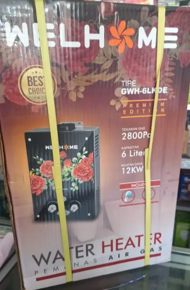 Water Heater Welhome Gas 6 liter Pemanas Air