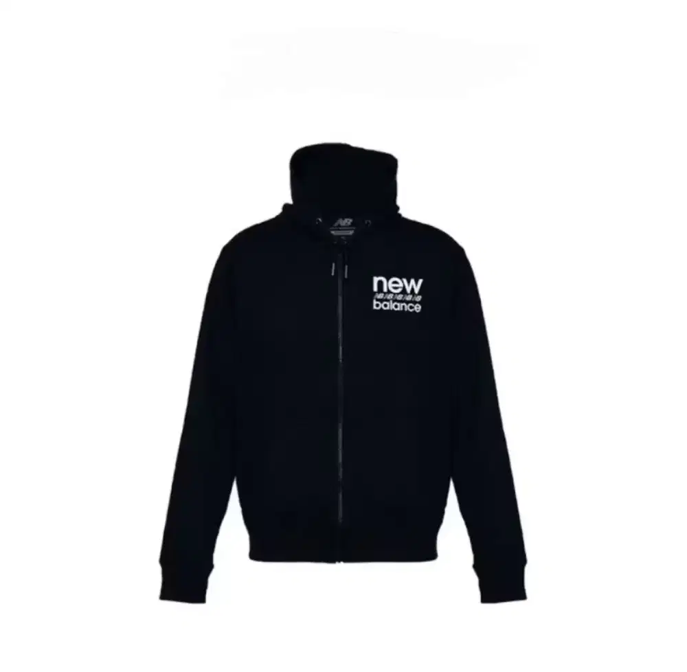 Jaket New Balance Size XXL Original Hoodie Black Sport Seasonal Fz 2XL