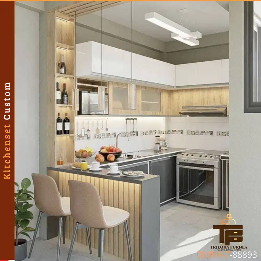 Jasa Pembuatan Kitchen Set Custom Murah & Berkualitas