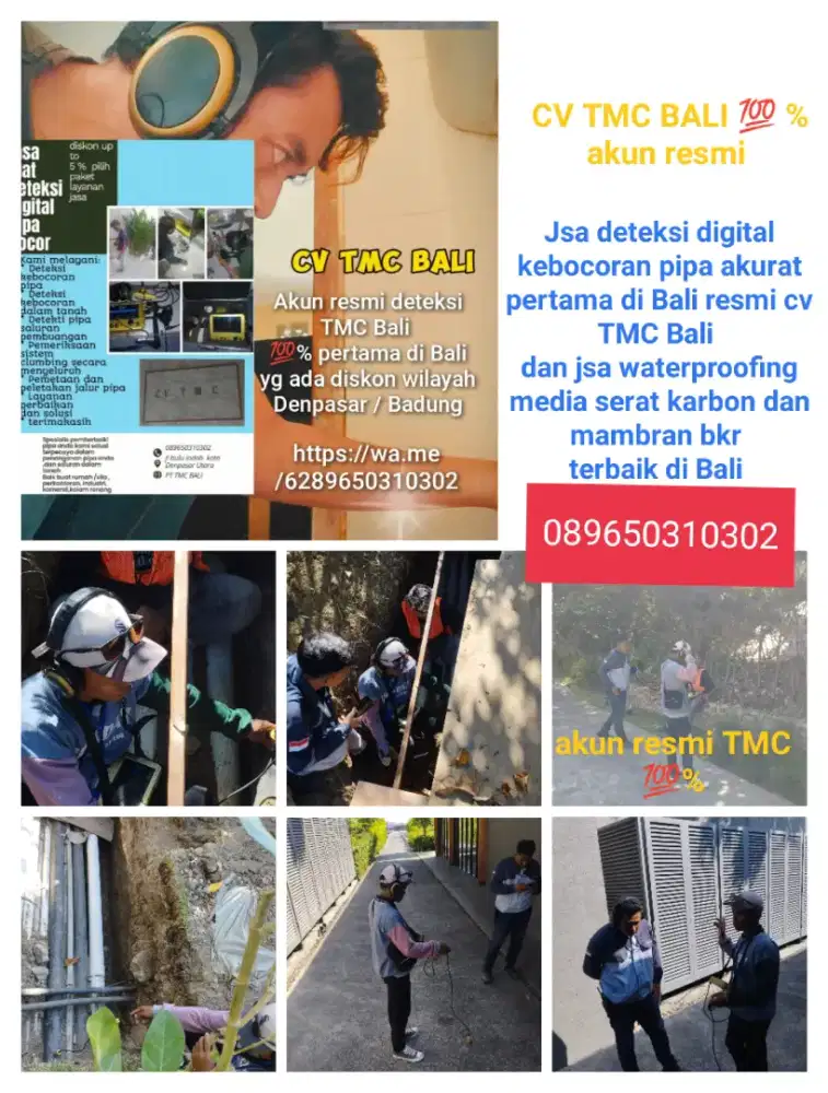 Jasa alat deteksi bocor pipa dan jasa waterproofing media serat karbon