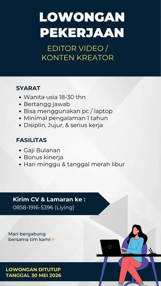 Lowongan kerja editor video