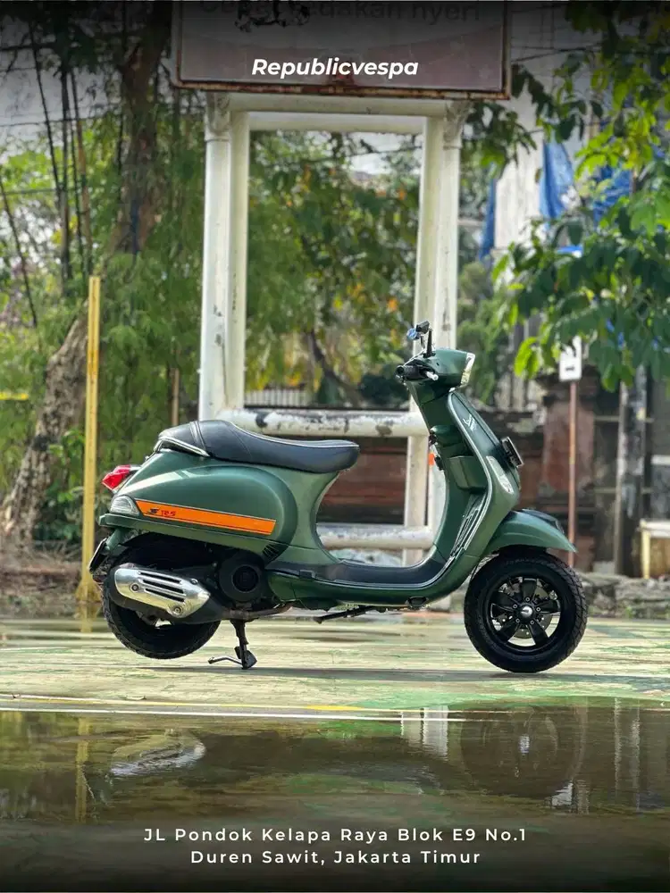 PIAGGIO VESPA S125 IGET 3V IE TH 2017 WARNA VERDE MATT