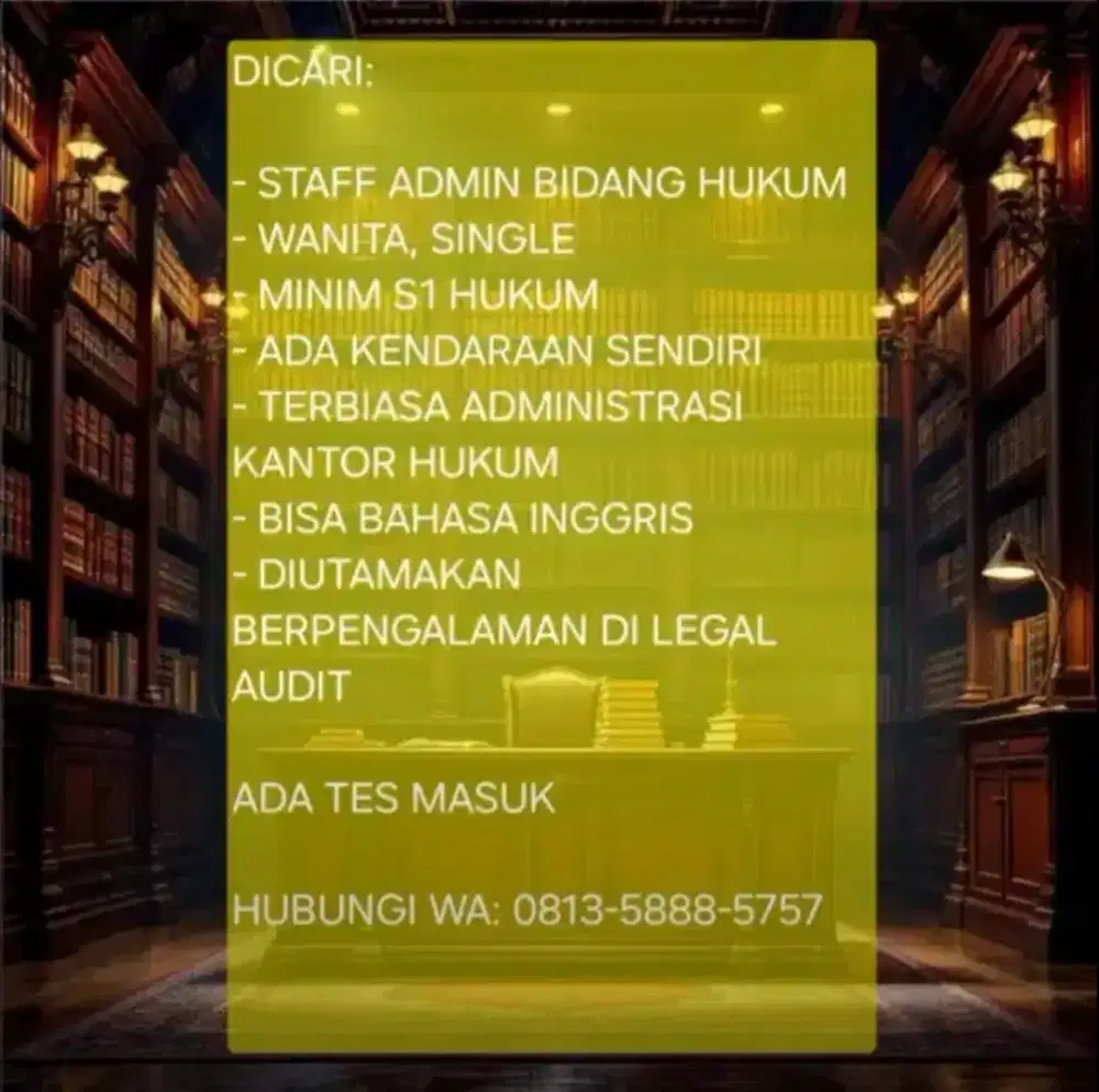 Admin Kantor Hukum