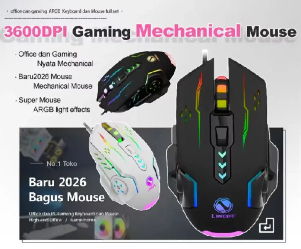 Mouse Gaming Limeide