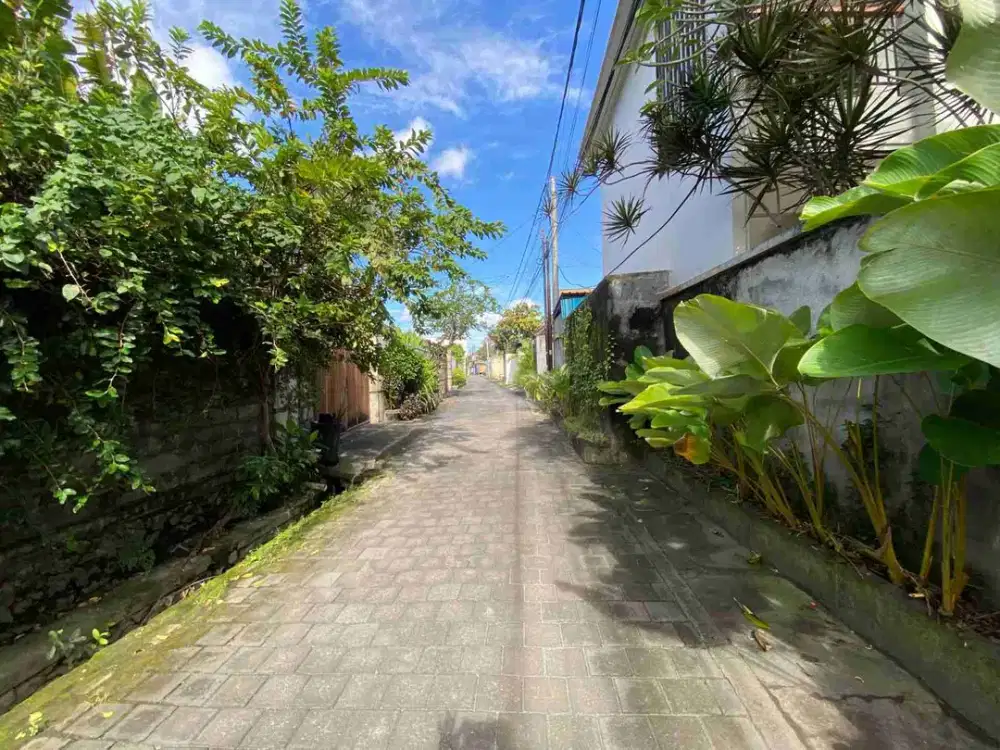 Tanah langka Sanur 100m2 idr 14,750 JT/m2 nego