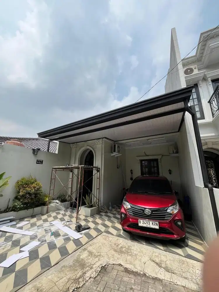 Pemasangan kanopi minimalis