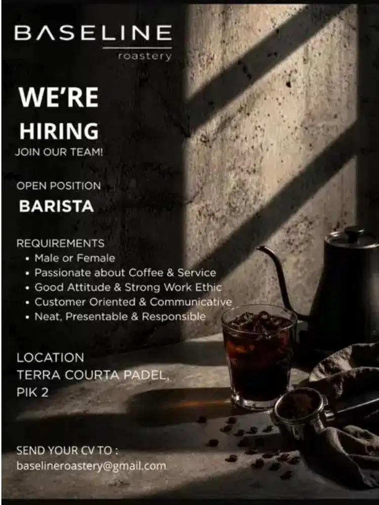 Barista, Kasir & Waitress