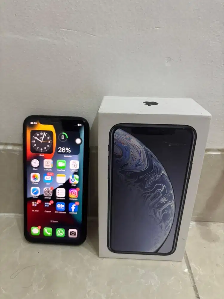 Iphone XR 128GB Ex Inter Full Set Hitam