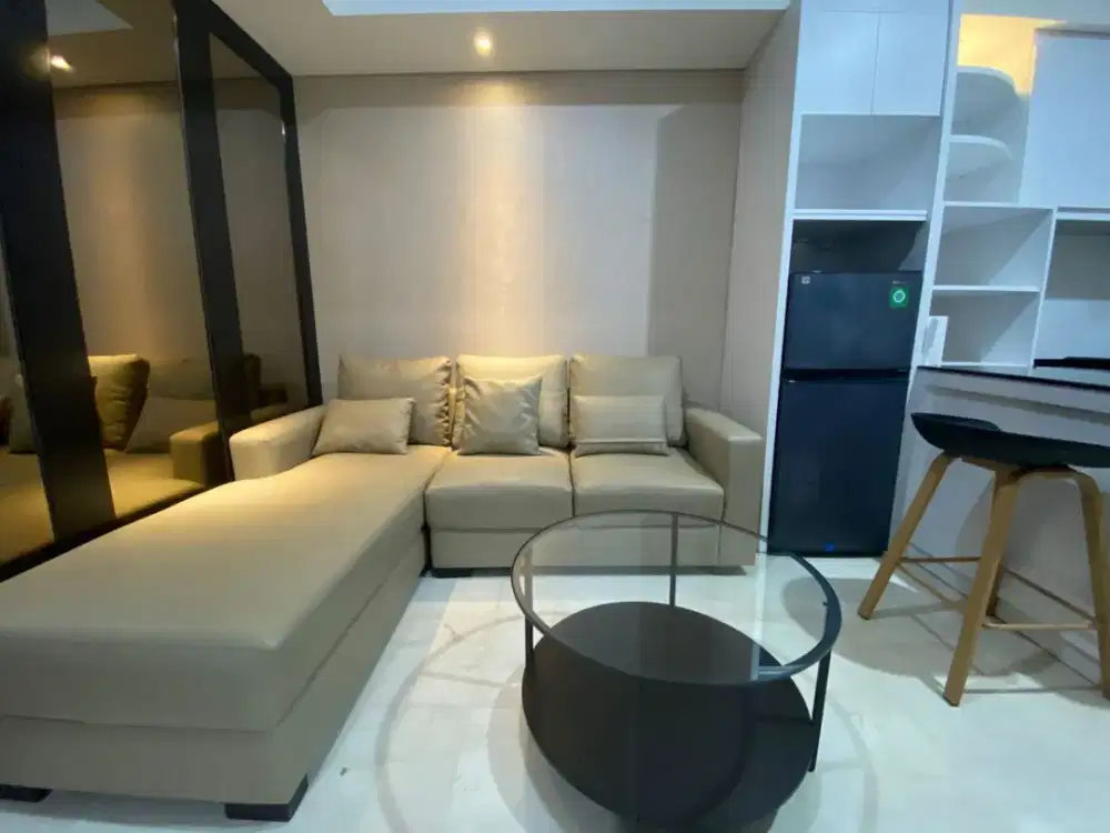 2BR 2 kamar mandi furnish bagus view pool Apt.Royal Mediterania garden