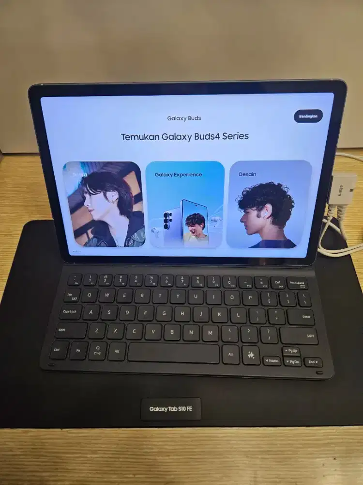 SAMSUNG TAB S10 FE BONUS BUDS CORE + SPEAKER PREMIUM + CHARGER ORI