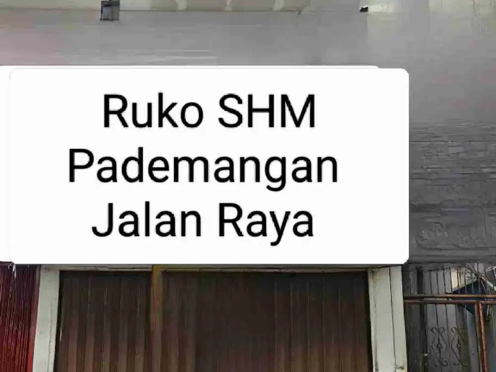 Dijual Ruko SHM di Pademangan jalan raya tiga lantai