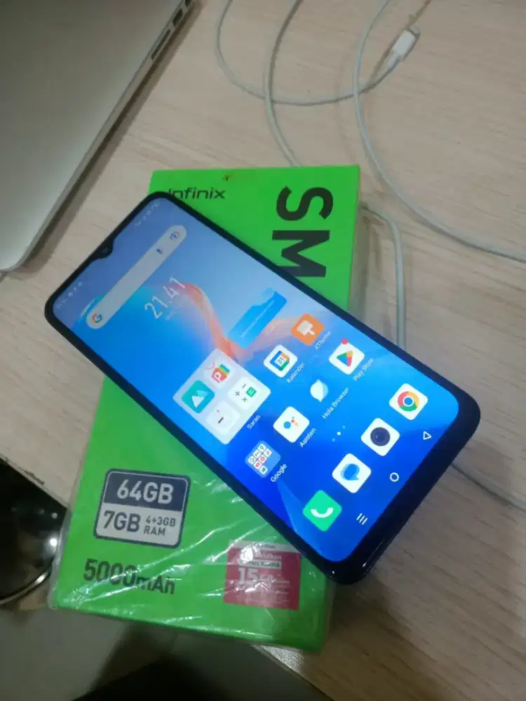 Infinix smart 7 ram 4+3/64 normal semua nya lkp