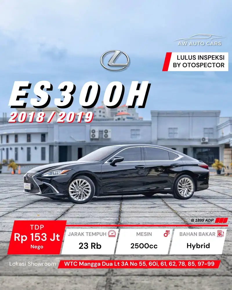 Lexus ES300H 2019 NIK 2018 Ultra Luxury Hybrid ES250 2020 EV ES 300H