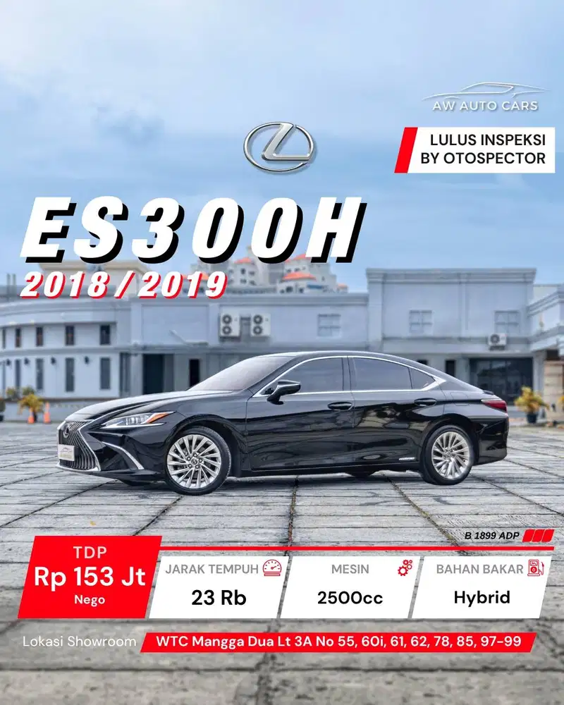 Lexus ES300H 2019 NIK 2018 Ultra Luxury Hybrid ES250 2020 EV batre