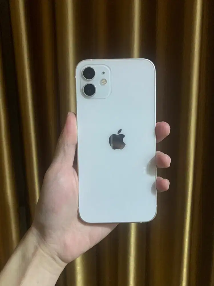 iPhone 12 64GB White Mulus Full Fungsi Siap Pakai