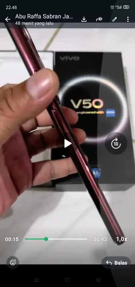 Vivo v50 

Ram 12/256