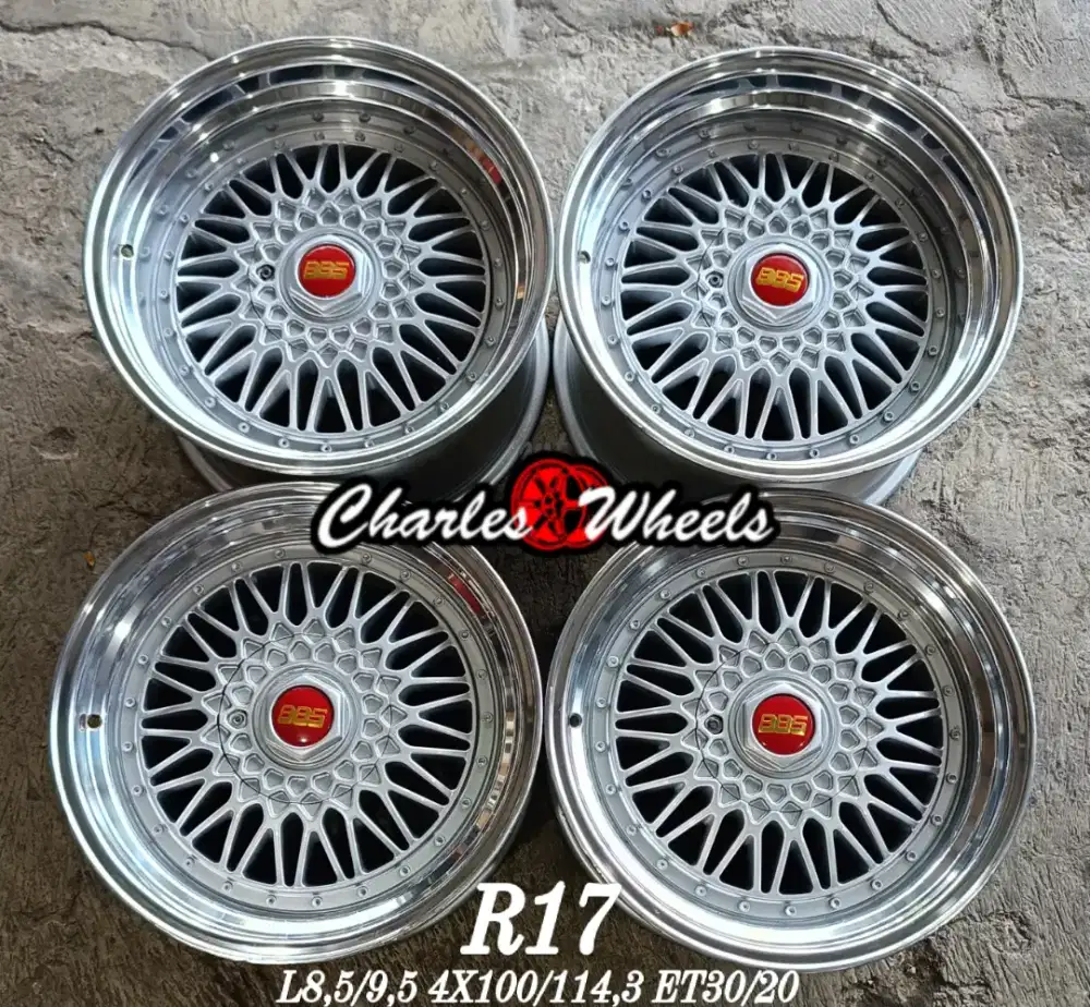 Jual velg bbs rs r17 4x100 4x114,3 accord avanza jazz dll