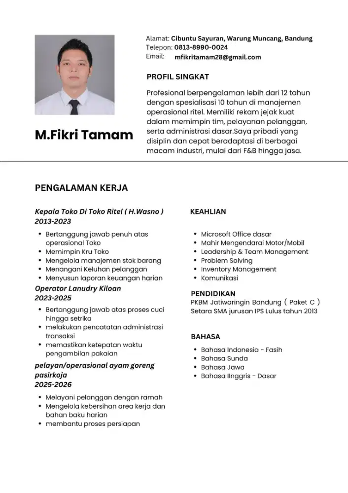 Cari loker barangkali ada area bandung kota dan sekitarnya