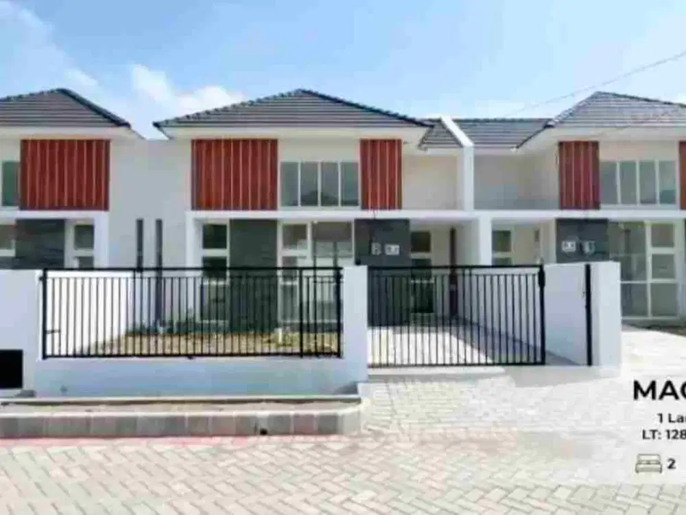 Rumah Baru Ready Unit Luas 128m Free Canopy+Pagar Taman Pondok Jati Geluran Sidoarjo Dekat Bundaran Waru & jg Sentra Kuliner Geluran dan A. Yani Surabaya...