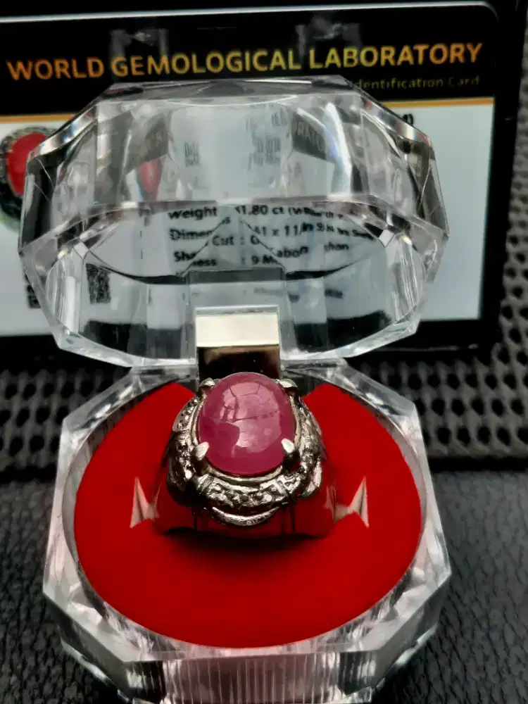 Cincin Natural Ruby + Memo