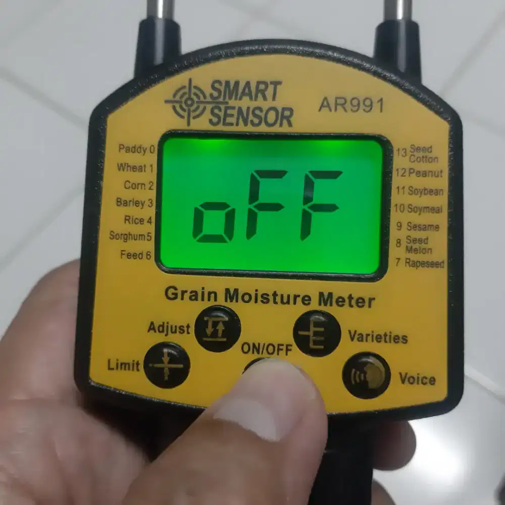 Alat Ukur Kelembaban Biji
Grain Moisture Meter
Smart Sensor AR991