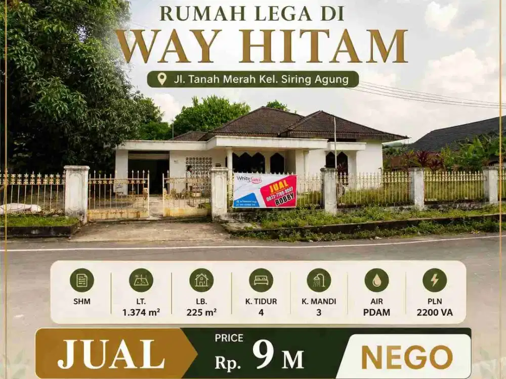 Dijual Tanah+ Bangunan
