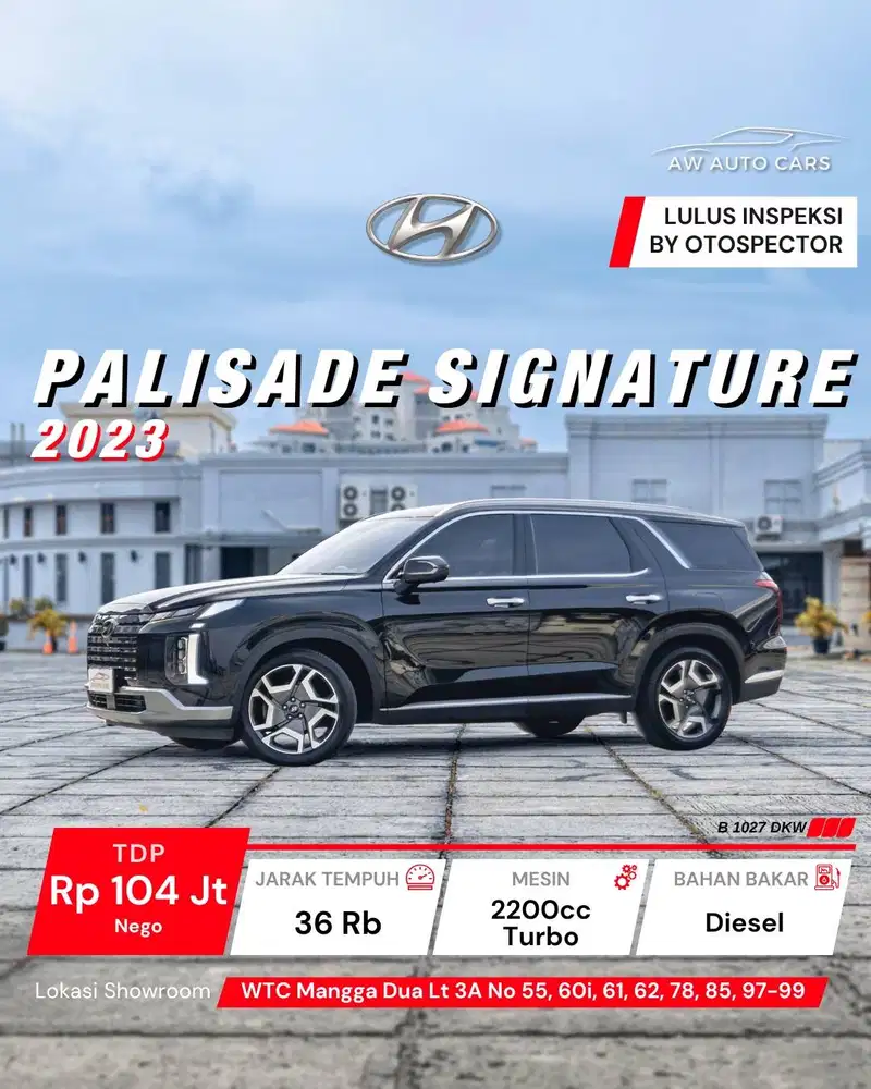 Hyundai Palisade Signature NIK 2023 mdl 2024 AWD 2022 xrt