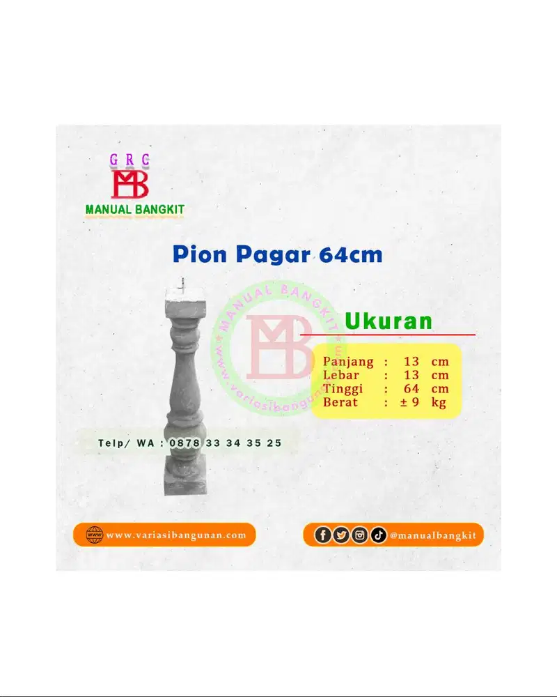 Pion Pagar GRC 64cm