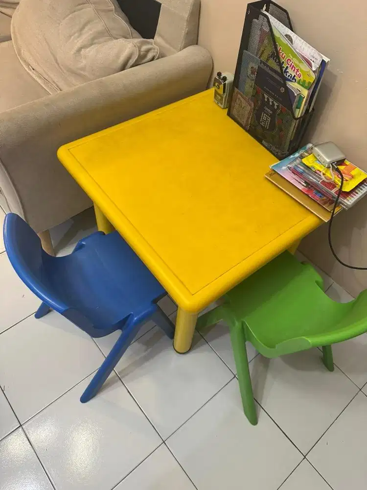 Meja Belajar anak Take all set