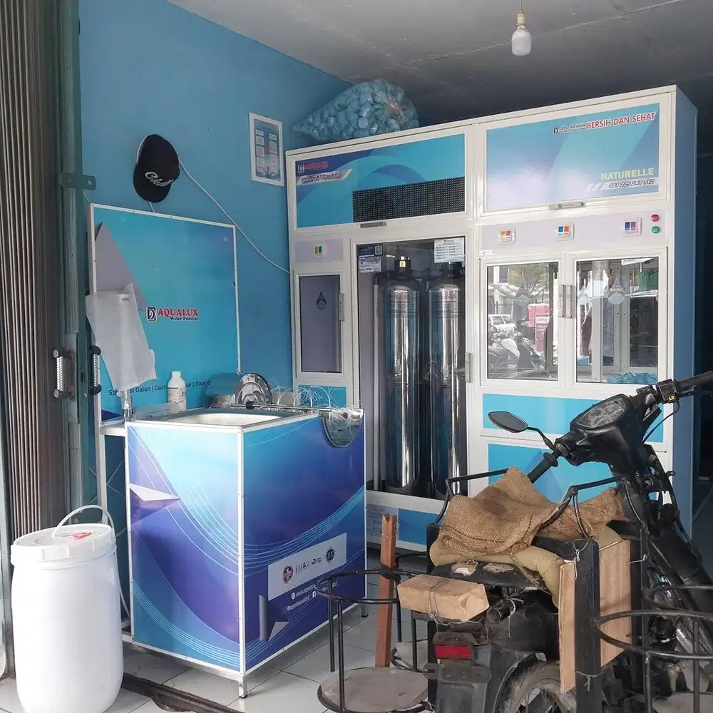 Jual Mesin dan alat isi ulang air minum AQUALUX