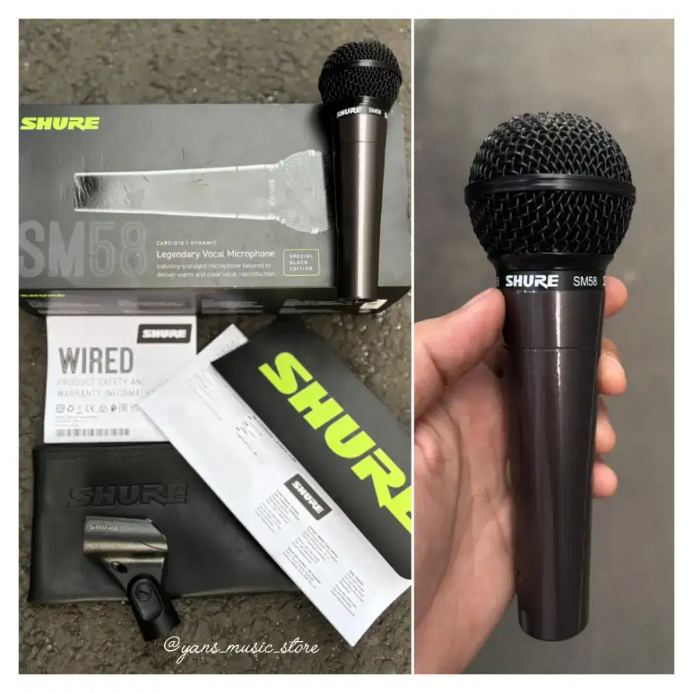 Mic Shure SM58 Special Black Edition