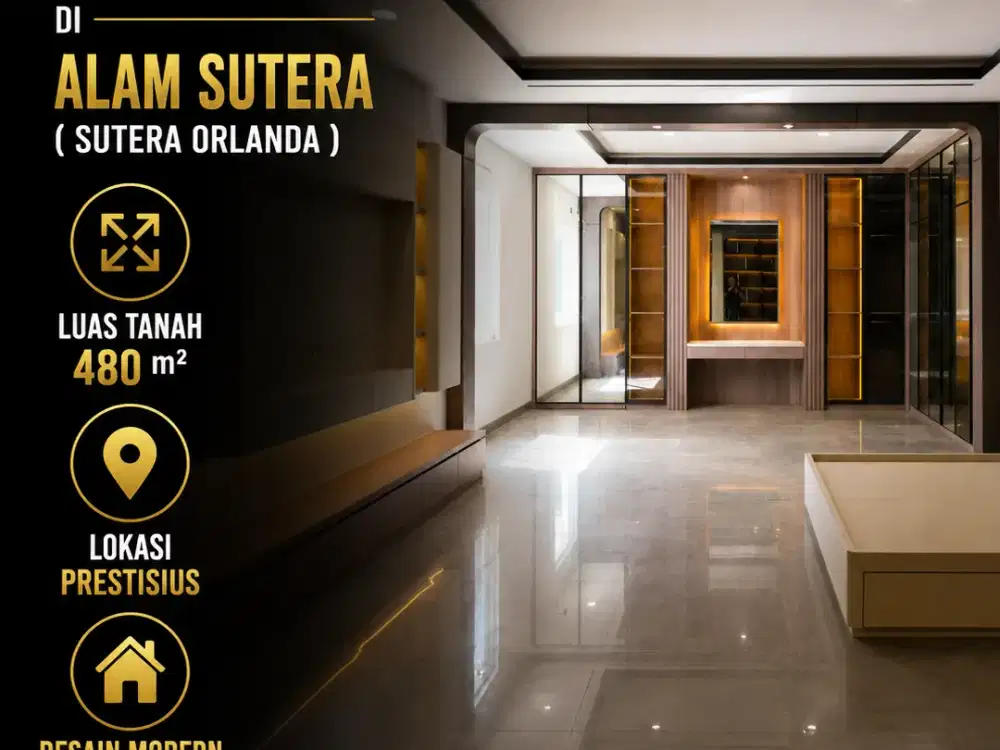 DIJUAL RUMAH MEWAH DI ALAM SUTERA ( Sutera Orlanda )