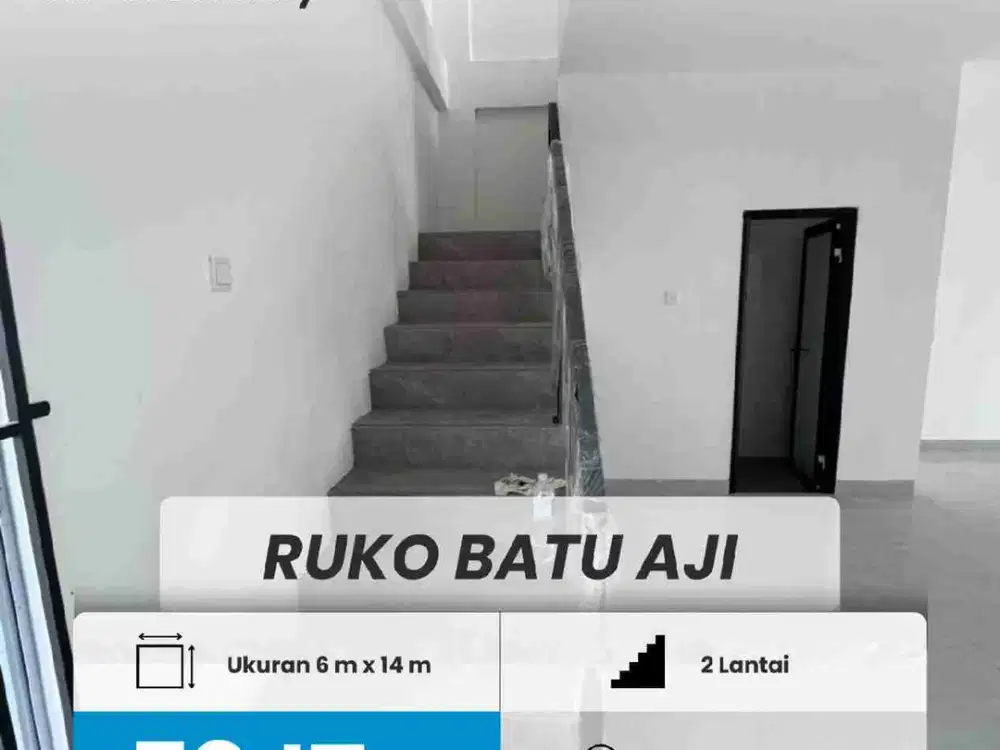 DISEWAKAN RUKO CANTIK 2 LANTAI BATU AJI, BATAM