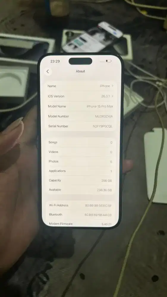 Iphone 15 pro max 256gb inter (all operator)